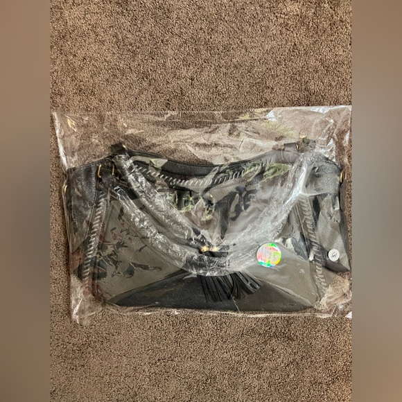 Hamptons Grey Soft Vegan Leather Bag, NEW - Picture 8 of 8